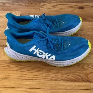 Hoka One One Carbon X blue Athletic Shoes